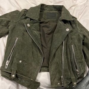 Suede moto jacket - perfect spring transition